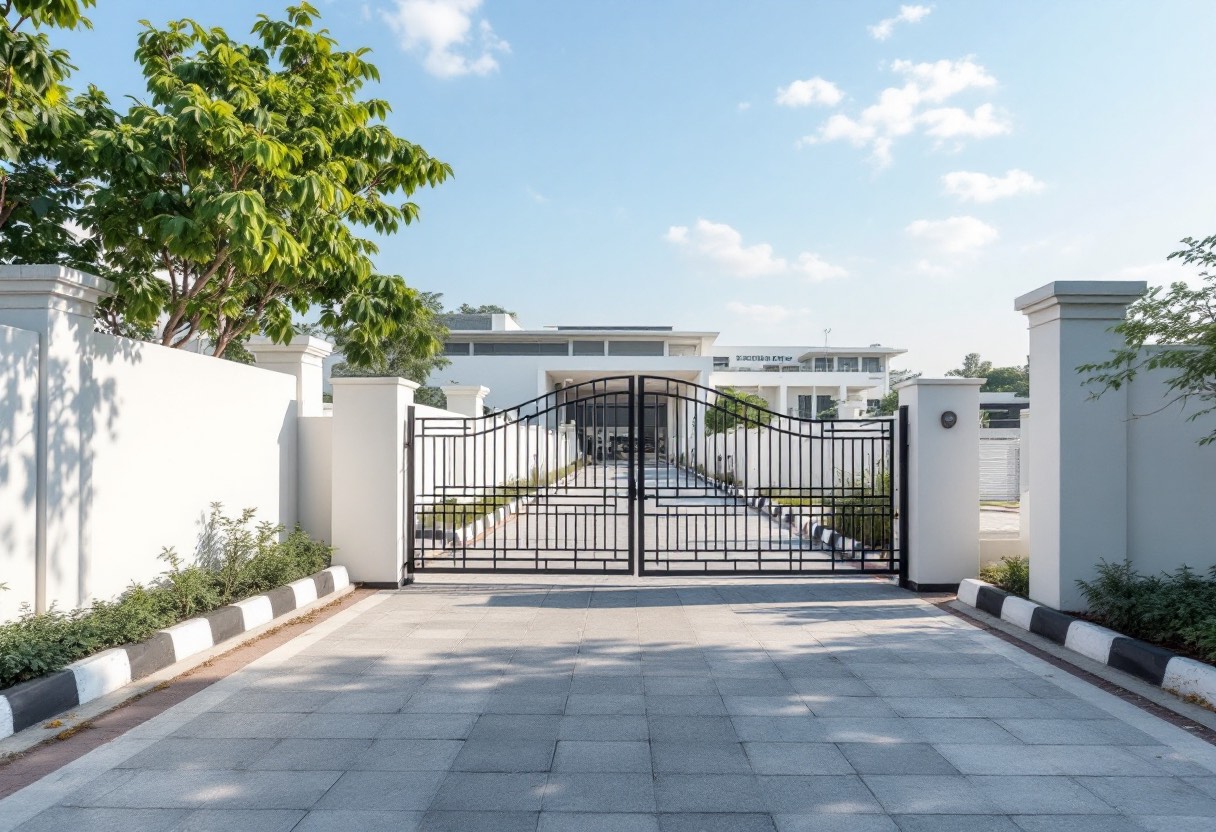 Campus Boundary Wall &amp; Security Fencing
